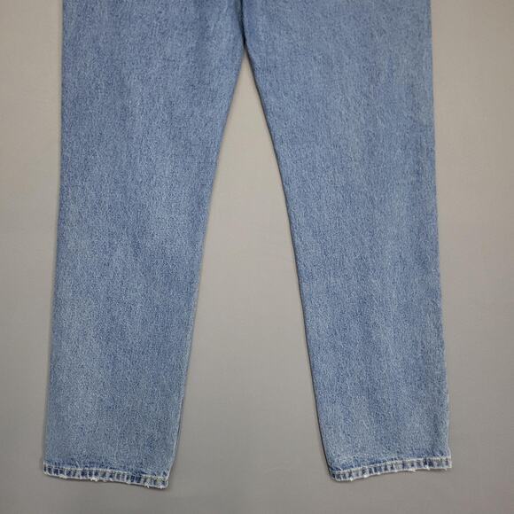 Shein Jeans Womens 28 High Rise Straight Leg Button Fly Distressed Hem Denim - Picture 13 of 15